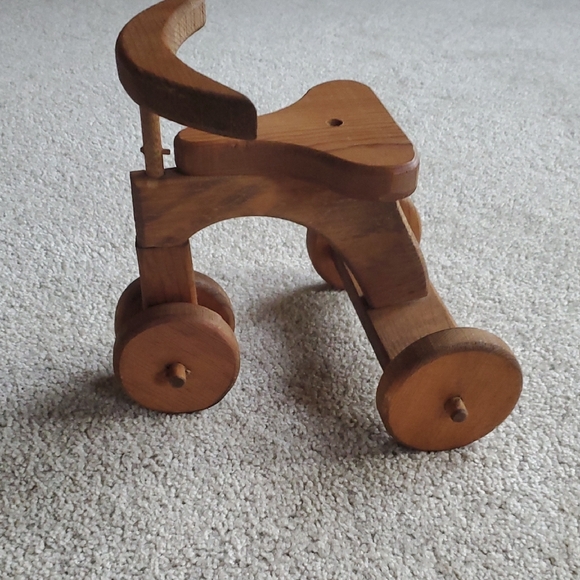 Handmade Wooden Tricycle - Picture 2 of 9